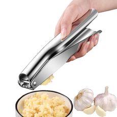 PUSH!餐廳廚房用品304不銹鋼壓蒜泥器大蒜手動剝蒜搗蒜廚房蒜蓉器工具D383