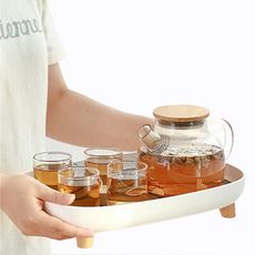 PUSH!品茗茶具 茶盤水果盤茶杯托盤茶臺杯子收納瀝水盤長方形T02