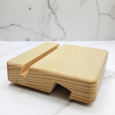 原木便攜雙槽手機支架/櫸木  木質支架 追具神器 原木支架