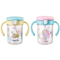 奇哥 喝水練習杯260ml-粉色/湖水綠【佳兒園婦幼生活館】