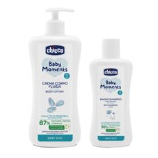 Chicco 寶貝嬰兒植萃潤膚乳液500ml+洗髮/沐浴露(初生寶寶專用)200ml【佳兒園婦幼館】