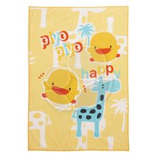 Piyo 黃色小鴨 雙層加大印花童毯【附提袋】【佳兒園婦幼生活館】
