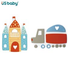 US BABY 優生 咀嚼訓練咬咬固齒器(童話城堡/趣味卡車)【佳兒園婦幼生活館】