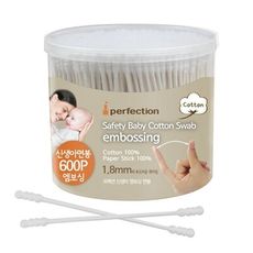 韓國 perfection 紙軸嬰兒專用棉花棒-600支入【佳兒園婦幼生活館】
