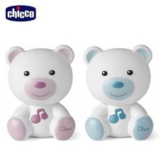 Chicco 美夢晚安熊音樂夜燈-粉紅/粉藍【佳兒園婦幼生活館】