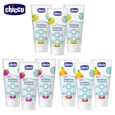 Chicco 兒童木醣醇含氟牙膏量販組50mlx3入-3款可選【佳兒園婦幼生活館】