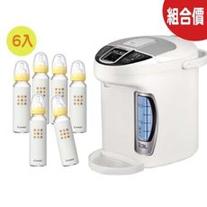 【組合價】Simba 小獅王辛巴 智能六段式定溫調乳器(S5)+Combi標準玻璃奶瓶240mlx6