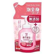 arau baby 無添加2合1洗髮沐浴泡泡-補充包400ml【佳兒園婦幼生活館】