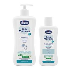 Chicco 寶貝嬰兒植萃洗髮精500ml+泡泡浴露200ml(溫和不流淚配方)【佳兒園婦幼生活館】