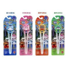 愛迪生EDISON 波力POLI救援小英雄學習筷【右手專用】藍色/粉色/綠色/黃色