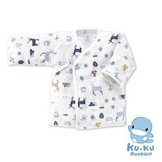 KU KU 酷咕鴨 北歐迷境森林反手袖紗布肚衣-2入【佳兒園婦幼生活館】