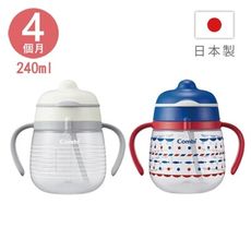 Combi 康貝 LakuMug樂可杯-第1階段啜飲杯240ml (簡單生活/蔚藍海洋)【佳兒園婦幼