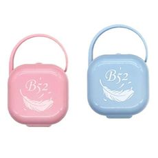 Soother Holder B52 羽毛奶嘴收納盒 - 粉紅/粉藍【佳兒園婦幼生活館】
