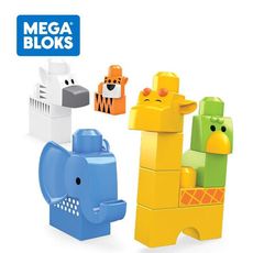 Fisher-Price 費雪 MEGA BLOKS 美高 可愛野生動物【佳兒園婦幼生活館】