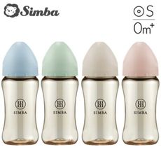 Simba 小獅王辛巴 新生適用 | 蘊蜜鉑金PPSU寬口防脹氣奶瓶270ml-4色可選