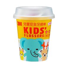 3M 兒童牙線棒杯裝55支入【佳兒園婦幼生活館】