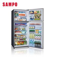 【SAMPO 聲寶】610公升一級星美滿極光鈦旗艦變頻系列雙門冰箱(SR-C61D-S9)