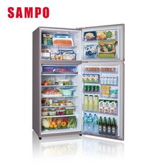 【SAMPO 聲寶】610公升一級星美滿極光鈦旗艦變頻系列雙門冰箱(SR-C61D-R6)
