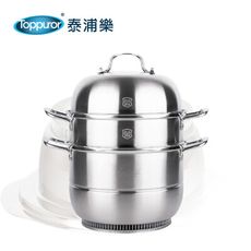 【Toppuror 泰浦樂】鍋教授 樂活節能鍋 24CM-304不鏽鋼(DE49936)
