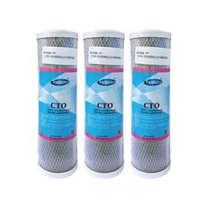 【Toppuror 泰浦樂】高效能10”CTO常規椰殼活性碳棒濾心3入裝(JE49745)