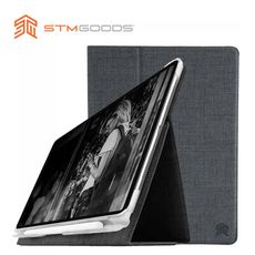 【STM】Atlas 系列 iPad Pro 11吋 高質感翻蓋保護殼 (碳灰)