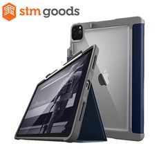 【STM】Rugged Case Plus iPad Pro 11吋 第2代 平板保護殼 (深藍)