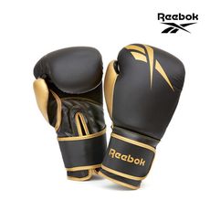 Reebok-戰鬥拳擊手套(黑金) 10-14oz