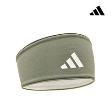 Adidas 雙面高彈性吸汗頭帶(春芽綠)