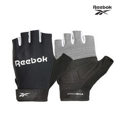 Reebok-速乾透氣健身手套(經典黑)