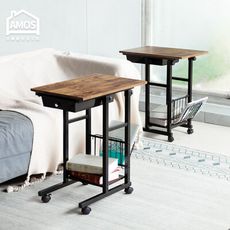 【Amos】輕工業復古風多功能收納沙發懶人桌 DAA052
