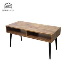 【Amos】台灣製輕工業復古風椎腳90公分矮茶几桌 DCA053