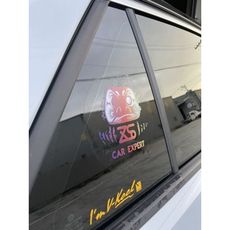 RJCAR 品牌達摩玻璃車貼