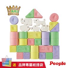 日本People-彩色米的動物積木組合(米製品玩具系列)