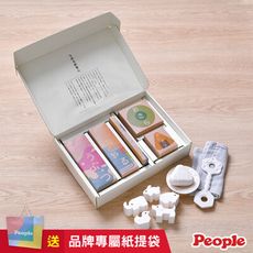 日本製 People 米的玩具特選5件組(限量)(米製品玩具系列/咬舔玩具/固齒器/新生禮)(0m+