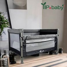 【YIP baby】 雙層嬰兒床/ 遊戲床/床邊床/可攜式（含防護罩、置物袋）