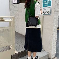 火龍果 洋氣 亞克力 鏈條 小方包 子母包(B522)