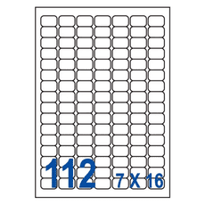 裕德Unistar US4211 多功能白標112格(25.4x16.9mm)(100張/盒)