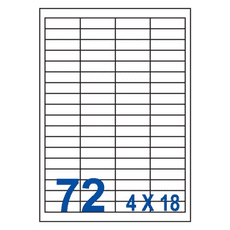 裕德Unistar UW4515 多功能白標72格(15x45mm)(100張/盒)