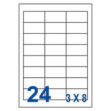 裕德Unistar US4670 多功能白標24格(66x33.8mm)(100張/盒)