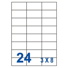 裕德Unistar US4464 多功能白標24格(70x37mm)(100張/盒)