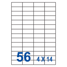 裕德Unistar US4273 多功能白標56格(52.5x21.2mm)(100張/盒)