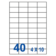 裕德 Unistar電腦標籤US4461 多功能白標40格(52.5x29.7mm)(100張/盒)