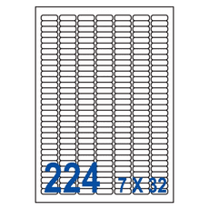 裕德Unistar US8830 多功能白標224格(25.4x8.5mm)(100張/盒)