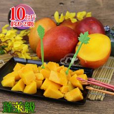 風之果 枋山蓬萊級43年老欉愛文芒果禮盒10台斤(20-23顆)300-260g