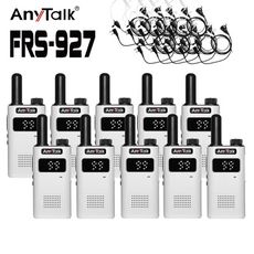 【螢幕顯示】【5組10入】【 ANYTALK】FRS-927無線對講機 ◤一組二入 ◢贈空導耳麥