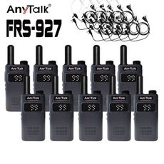 【螢幕顯示】【5組10入】【 ANYTALK】FRS-927無線對講機 ◤一組二入 ◢贈空導耳麥