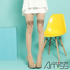 AMISS【個性圖騰】刺青褲襪-羅馬假大腿