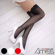 AMISS 流行‧蕾絲大腿網襪(3色)