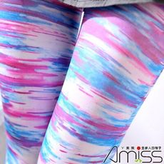 AMISS 獨家日系經典造型褲襪-微透美感-微透美感-水彩渲染(內搭九分)