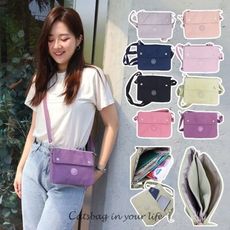 MIZZUE多層斜背包 斜挎包 女生斜背包 出國小包 尼龍斜背包 2667 Catsbag Shop
